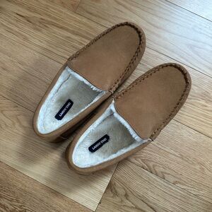 Lands' End Men's Brown Suede Slip-On Loafers